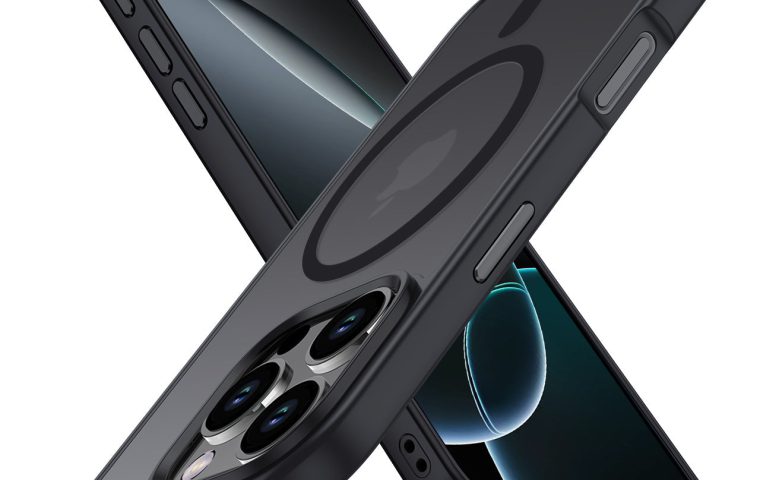 Cover magnetica opaca nera per iPhone compatibile con MagSafe