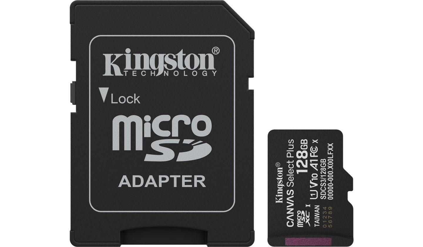 Scheda microSDXC Kingston Canvas Select Plus con adattatore SD