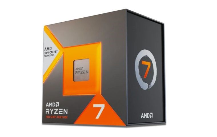 Confezione del processore AMD Ryzen 7 7800X3D